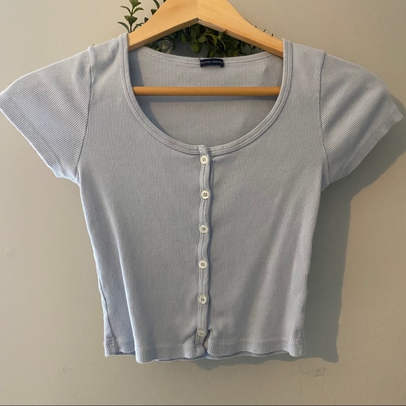 Brandy Melville Tops - brandy melville blue zelly